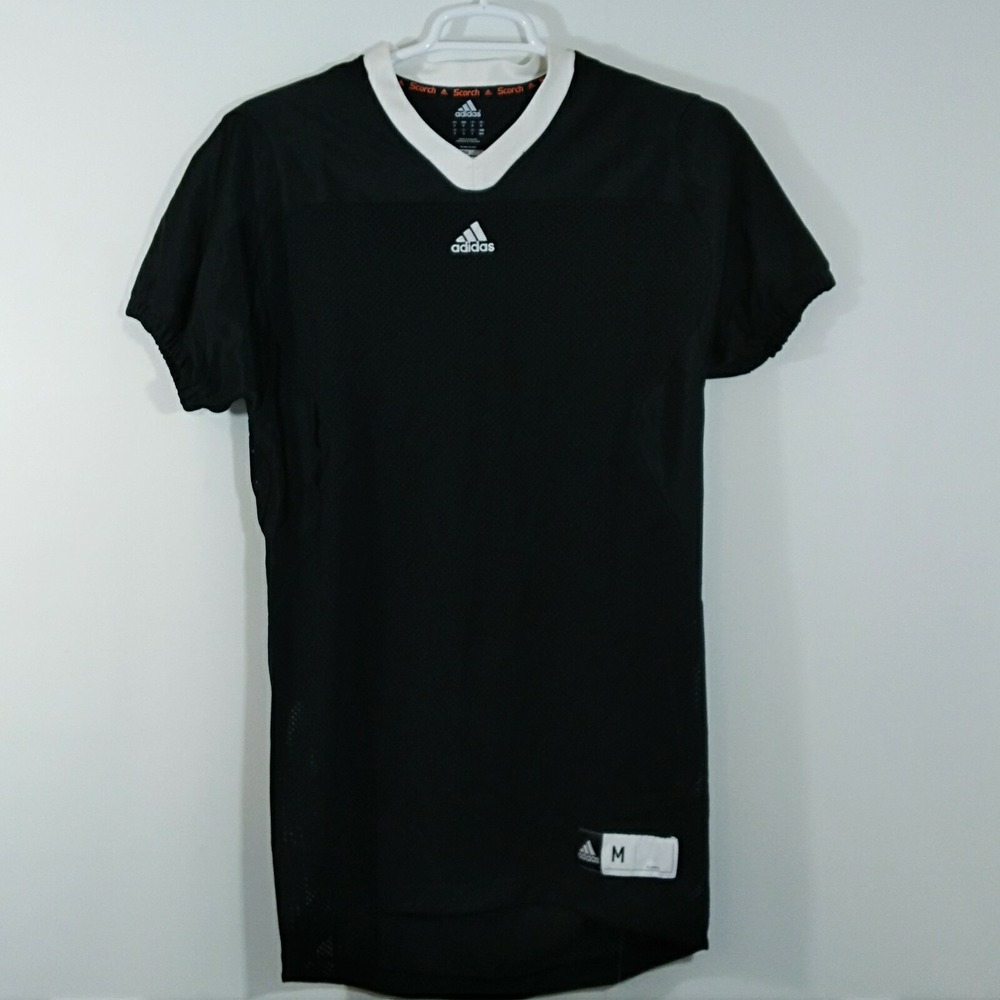 Adidas Black Blank Football Varsity Jersey New Mens Size Medium